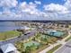 Community amenities feature a pool, tennis and basketball courts, next to a scenic lake at 2117 Lake Waters Pl, Lutz, FL 33558