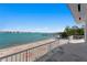 Waterfront backyard with pier and waterfront views at 2171 E Vina Del Mar Blvd, St Pete Beach, FL 33706
