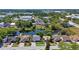 Aerial view of neighborhood homes with a pond at 3106 Whispering S Dr, Largo, FL 33771