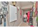 A functional storage area equipped with a vacuum, hats, and other supplies at 3408 W Bay Ave, Tampa, FL 33611
