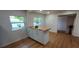Bright kitchen island area with butcher block countertops and ample storage at 4550 53Rd N Ave, St Petersburg, FL 33714