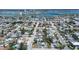 Real estate aerial of a waterfront community, showcasing many residential streets at 512 79Th Ave, St Pete Beach, FL 33706