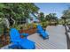 Decking area with lounge chairs at 8742 Bermuda Ln, Port Richey, FL 34668