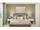 Relaxing bedroom with a comfortable bed, soothing color palette, and decorative accents, creating a peaceful and inviting ambiance at 9344 Cannon Beach Dr, Parrish, FL 34219