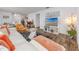 Inviting living room featuring modern furnishings, stylish decor, and ample natural light at 2363 Newburg Ln # B, Safety Harbor, FL 34695