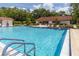 Large, inviting community pool on a sunny day with mature landscaping at 2363 Newburg Ln # B, Safety Harbor, FL 34695