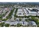 Aerial view displays the community's layout, landscaping, pool, and surrounding neighborhood at 5810 21St N St # 10, St Petersburg, FL 33714