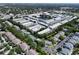 Aerial view displays community's ponds, well-kept landscaping, tennis courts, and parking at 5810 21St N St # 10, St Petersburg, FL 33714
