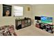 This bedroom includes natural light and is decorated with modern decorations at 6035 19Th Ne St, St Petersburg, FL 33703