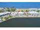 Aerial view of waterfront condos and parking near waterfront at 611 Destiny Dr # 205, Ruskin, FL 33570