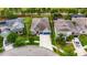 Charming home featuring a well-manicured lawn and colorful landscaping in a suburban neighborhood at 6611 Current Dr, Apollo Beach, FL 33572