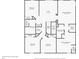 Second floor layout showing the primary bedroom and bathroom, three bedrooms, a loft and utilities at 10712 Pleasant Knoll Dr, Tampa, FL 33647