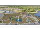 Aerial view of community amenities including parks, playground, and sports courts at 13121 Pasture View Loop, Riverview, FL 33579