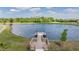 Community pond featuring a fishing pier and nature views at 13121 Pasture View Loop, Riverview, FL 33579