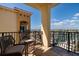 Outdoor balcony area offers ample seating and beautiful views of the waterway and surrounding area at 13600 Gulf Blvd # 700A, St Petersburg, FL 33708