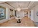 Elegant lobby with marble floors and chandelier at 13600 Gulf Blvd # 700A, St Petersburg, FL 33708