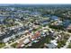 Picturesque aerial view of waterfront home with private dock and canal access at 1419 47Th Ne Ave, St Petersburg, FL 33703