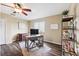 This office has neutral colored walls, wood flooring, and nice natural light at 2800 Flagler Ct, Trinity, FL 34655