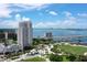 Stunning aerial view showcasing the city skyline, waterfront, and lush greenery, providing a glimpse of vibrant surroundings at 331 Cleveland St # 320, Clearwater, FL 33755