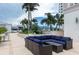 Inviting patio with comfortable seating, lush landscaping, and ample space for outdoor gatherings and relaxation at 331 Cleveland St # 320, Clearwater, FL 33755