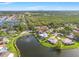Beautiful aerial view of the property with a scenic lake and surrounding neighborhood at 7201 15Th Ne Ct, St Petersburg, FL 33702