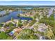 Stunning aerial view of a waterfront community showcasing beautiful homes nestled around scenic lakes and waterways at 7201 15Th Ne Ct, St Petersburg, FL 33702
