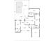 Detailed floor plan showcasing the layout of the home with spacious living areas, bedrooms, and a pool at 7201 15Th Ne Ct, St Petersburg, FL 33702