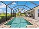 Sparkling pool within a screened enclosure, offering plenty of space for outdoor enjoyment at 1106 Tracey Ann Loop, Seffner, FL 33584