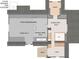Floor plan of the upper level including the attic expansion, studio loft, laundry, and deck at 115 21St Ne Ave, St Petersburg, FL 33704