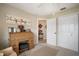 Bedroom featuring a desk, storage, neutral walls, and natural light, creating a functional space at 121 Colonial Sw St, Port Charlotte, FL 33952