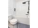 Contemporary bathroom boasts a tub and tiled surround with sleek fixtures at 18236 Paradise Point Dr, Tampa, FL 33647
