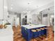 Spacious modern kitchen with large island, stainless appliances, and open floor plan at 20403 Walnut Grove Ln, Tampa, FL 33647