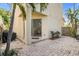 Back patio with brick pavers, patio furniture, and access to the house at 2410 W North A St # 2, Tampa, FL 33609