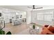 Open-concept living space with modern decor and abundant natural light at 3066 Highland N St, St Petersburg, FL 33704