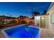 Private backyard oasis with a sparkling pool and well-manicured landscaping at 3066 Highland N St, St Petersburg, FL 33704