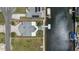 Aerial view highlighting the backyard dock and water access, showcasing the property's waterfront location at 4290 Carlos Ct, Hernando Beach, FL 34607