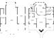This floor plan highlights spacious garages and laundry/bedroom on floor one and living areas on floor two at 4290 Carlos Ct, Hernando Beach, FL 34607