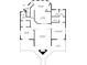 Detailed floor plan showcasing the layout of the home, including the bedroom, living room, and outdoor deck at 4290 Carlos Ct, Hernando Beach, FL 34607
