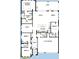 Detailed floor plan showcasing the layout of this home, with an owner's suite and three-car garage at 5979 Hidden Branch Dr, Apollo Beach, FL 33572