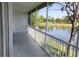 Enjoy scenic pond and golf course views from this screened-in balcony at 6618 Pineview Ter # 6618, Bradenton, FL 34203
