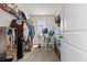 This walk-in closet features a window and a desk perfect for working at home at 10937 Penny Gale Loop, San Antonio, FL 33576