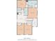 Detailed second floor layout showing bedrooms, bathrooms, and walk in closet at 10937 Penny Gale Loop, San Antonio, FL 33576