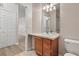 Compact bathroom shows vanity, toilet, mirror, and good lighting fixtures at 2009 River Turia Cir, Riverview, FL 33578