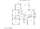 Detailed first floor plan showing layout of bedrooms, living room, dining area, kitchen, and garage at 2063 Illinois Ne Ave, St Petersburg, FL 33703
