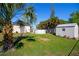 Expansive backyard featuring an above ground pool and shed, ideal for outdoor activities and storage at 2132 40Th N Ave, St Petersburg, FL 33714