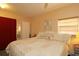 Comfortable main bedroom features a ceiling fan, neutral paint, a window and a full sized bed at 2132 40Th N Ave, St Petersburg, FL 33714
