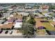 A vibrant neighborhood with colorful houses and clear roads are seen from above at 251 72Nd Ave, St Pete Beach, FL 33706