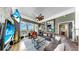 Spacious living room with hardwood floors, a fan, and large windows with a view at 345 Bayshore Blvd # Gp10, Tampa, FL 33606