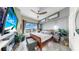 Bright main bedroom with a ceiling fan, a window, and city views at 345 Bayshore Blvd # Gp10, Tampa, FL 33606