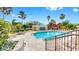 Resort style pool with manicured landscaping, seating, and fountain water feature at 345 Bayshore Blvd # Gp10, Tampa, FL 33606